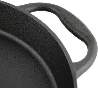 Чавунна сковорода-гриль BBQ-Toro I Чавунна сковорода з двома ручками і двома носиками I Сервірувальна сковорода I Сковорода (Ø 40