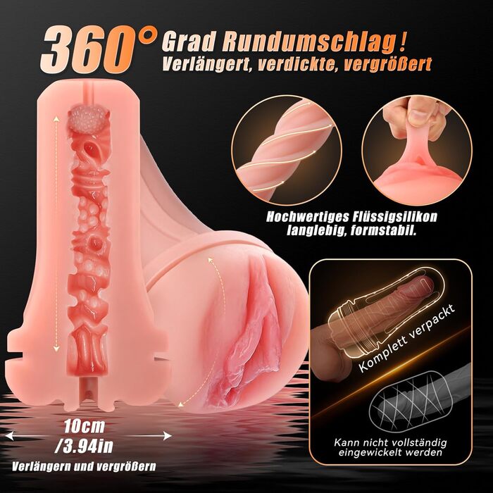 Еластичний мастурбатор Texidiy для чоловіків, з 3D-текстурою