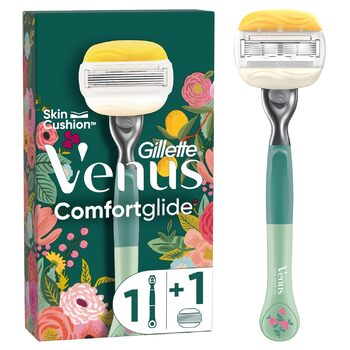 Жіноча бритва Gillette Venus ComfortGlide 1 ручка 1 заправне лезо, 5 лез, які голять гладко, для м'якої шкіри