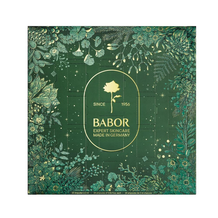 Адвент-календар, 24-денний інтенсивний ампульний догляд, зволоження, регенерація та антивіковий ефект, набір краси, косметичний календар, 24 x 2 мл 2025