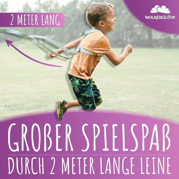 Дитяча повідка для коня світло-блакитний WOLKENGLÜCK