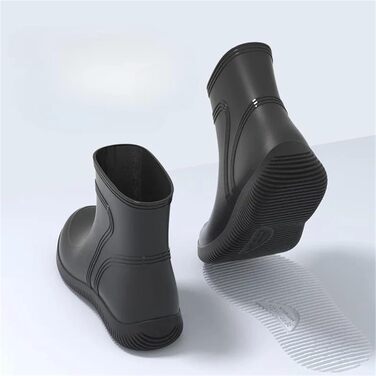 Зносостійке чоловіче рибальське взуття, нековзні робочі гумові чоботи для чоловіків, садові гумові чоботи, чоботи для активного відпочинку дорослих, розмір 39, чорні