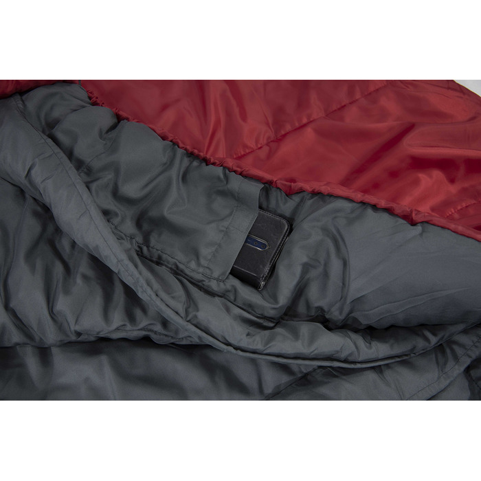 Спальний мішок High Peak TR 300/0°C Dark Red/Grey Right (23061)