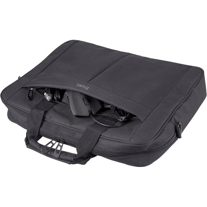 Сумка для ноутбука Trust Primo 16 дюймів, сумка з плечовим ременем, сумка для перенесення з внутрішньою підкладкою для захисту, су