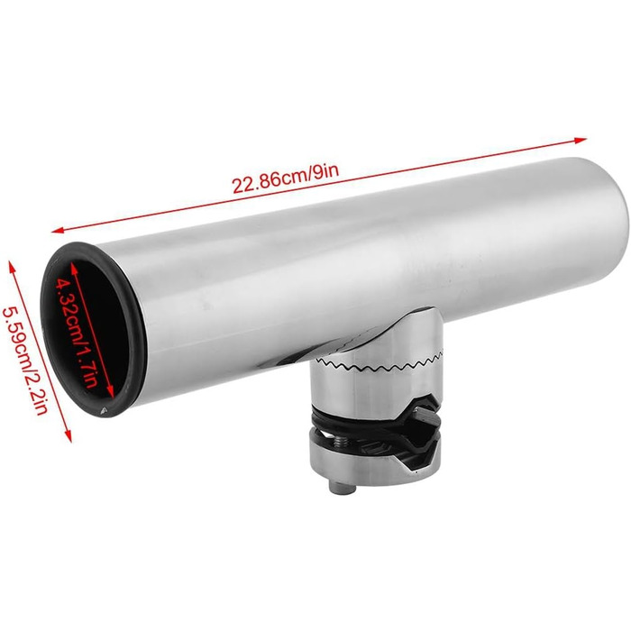 Підставка для вудок KSTE, підставки для вудок, тримачі для вудок, аксесуари для тримачів для вудок з нержавіючої сталі для рейок від 1&quot до 1-1/4&quot