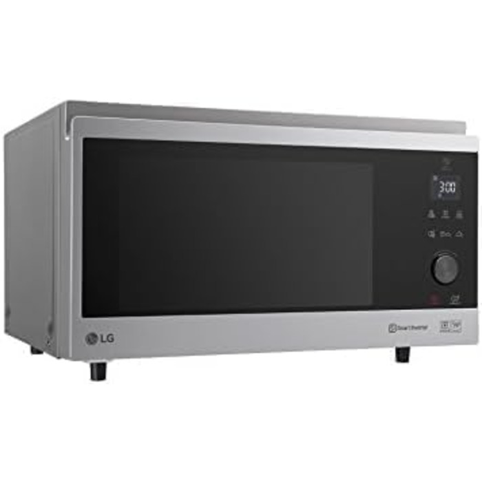 Гібридна конвекційна піч LG Electronics NeoChef MJ 3965 ACS / 4-в-1 пароварка, гриль, духовка, мікрохвильова піч, срібло