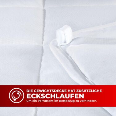 Обтяжена ковдра STERNKIND 135x200 Терапевтична ковдра - обтяжена ковдра приблизно 4 кг, обтяжена ковдра для ліжка, ковдра для релаксації, обтяжена ковдра для дорослих зі скляними намистинами, важка ковдра