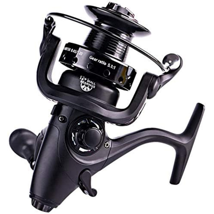 Котушка для коропа Sougayilang, ультраплавна, потужна, спінінгова, 28 фунтів, потужність опірного гальма, 12 1BB, металевий корпус, для морської та прісноводної риболовлі, 5000