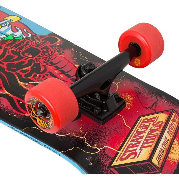 Santa Cruz x Stranger Things Meek Slasher Complete Cruzer Skateboard, Santa Cruz x Stranger Things Meek Slasher Complete Cruzer Sk