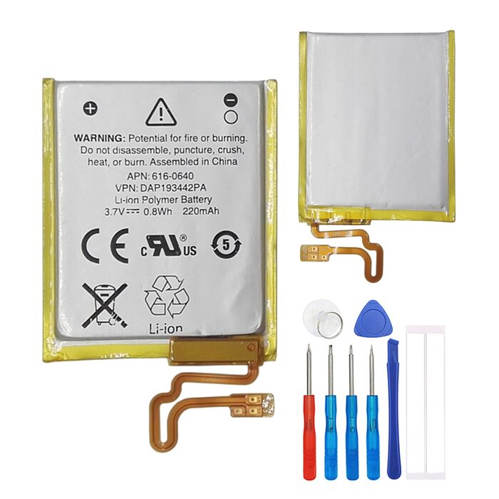 Заміна 616-0640 Сумісний з iPod Nano 7 7-го покоління A1446 MD481LL/A 616-0639 616-0640 з інструментами