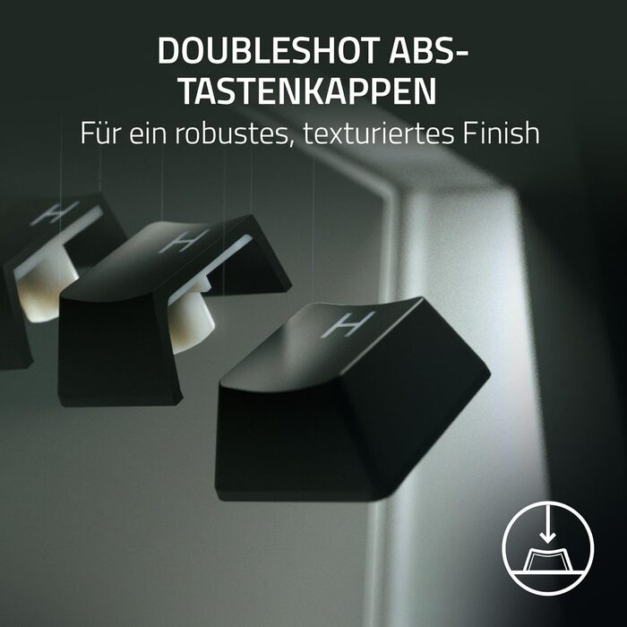 Оптична ігрова клавіатура практично без затримок (лінійні оптичні перемикачі, клавіші Doubleshot PBT, підставка для долоні) QWERTY