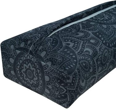 Подушка для йоги Зручні, підтримуючі, екологічно чисті, розкішні подушки для йоги Перероблена мікрофібра, виготовлена з пластикових пляшок Натуральна бавовна, наповнювач з пінопласту, чорний колір