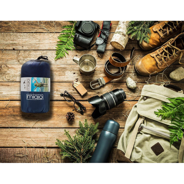 Ультралегкий спальний мішок 2-в-1 із блискавкою (лівий або правий) тонкий, зручний дорожній спальний мішок та дорожня ковдра XL в одному - літній спальний мішок, внутрішній спальний мішок темно-синього кольору - блискавка праворуч