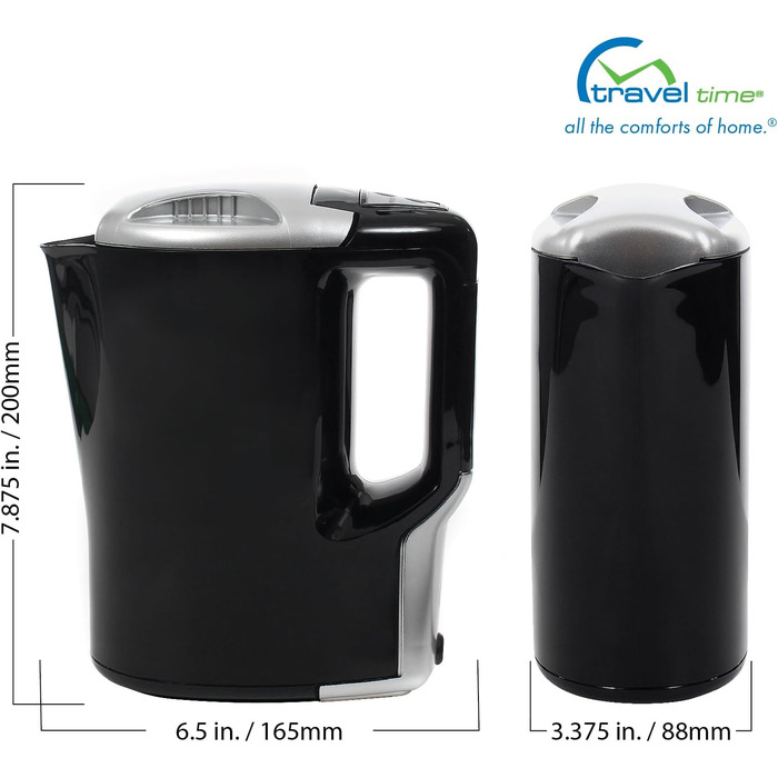 Чайник Travel Time 12 V Smart Pot - універсальна сумісність з більшістю транспортних засобів, легко вмикається та вимикається, зру