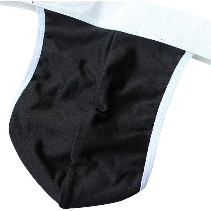 Чоловічі пляжні купальники Creamlin Sexy Mankini Стрінги Офіціант Borat Underwear One Size Black