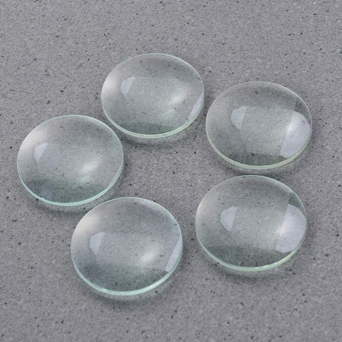 Подвійні опуклі лінзи UKCOCO Подвійні опуклі лінзи Подвійні опуклі дзеркала Один бульбашковий скляний ефект egfect дзеркальна плівка Телескоп Опукла лінза 50 мм опуклий скляний купол Комплект збільшувального скла Френеля студент