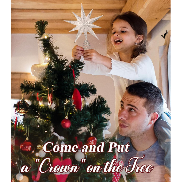 Різдвяна верхівка для ялинки у формі зірки Luxspire