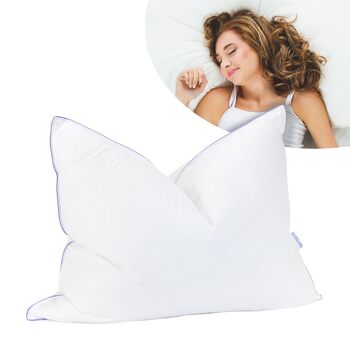 Подушка 70x90 см - Nordic Down Pillow - Пухова та пір&39яна подушка для спокійного сну М&39яка підтримка Підходить для алергіків Комфорт підтримки М&39яка 70 x 90 см 1