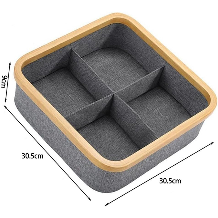 Коробка для зберігання тканин, шафа, бавовна-льон, органайзер для одягу, контейнер для сорочок, штанів, спідньої білизни, бюстгальтерів, коробка для сортування одягу, що штабелюється