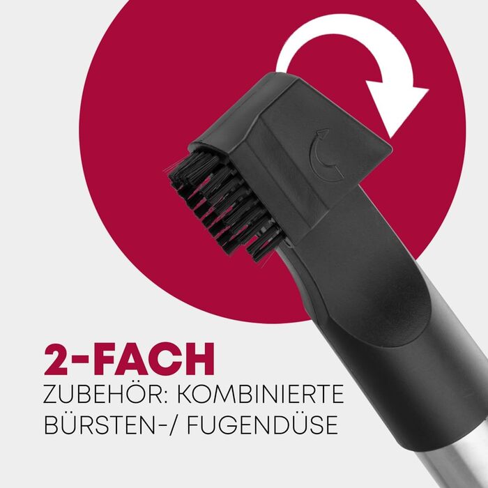Пилосос з мішком Clatronic BS 1300 N, 700 Вт, 5-рівнева система мікрофільтрації, антрацит (Модель 2024)
