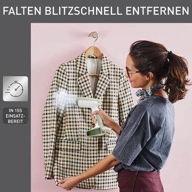 Кишеньковий паровий відпарювач Tefal DT3053 Access компактний складаний час нагрівання 15 секунд 1300 Вт до 20 г/хв. резервуар для