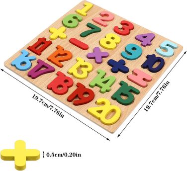 Дерев&39яні іграшки-пазли Gitua, 2 частини, барвистий алфавіт, букви ABC, цифри, дизайн, дерев&39яні блоки-пазли для малюків і діт
