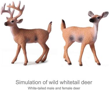 Набір фігурок тварин Frgasgds, 6 шт., колекція оленів