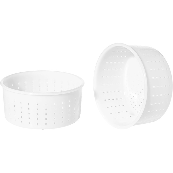 Форма для сиру 15x7,2см - 1,2 кг - Caciotta Форми для сиру Кошик Сироваріння Сичужний фермент, 3 шт.