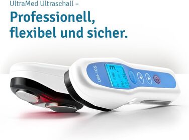 Ультразвуковий апарат UltraMed для домашнього використання - Косметичний ультразвук для тіла та обличчя з частотою 1 МГц та 3 МГц омолодження шкіри - лікування зморшок - плямиста шкіра - розтяжки - підтяжка шкіри