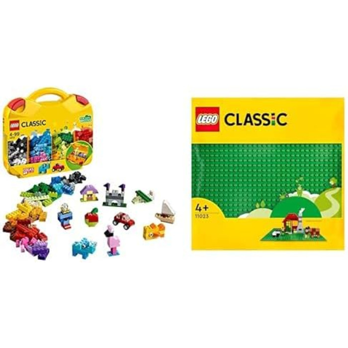 Конструктор LEGO Classic 10713, стартовий кейс та базова пластина 11023