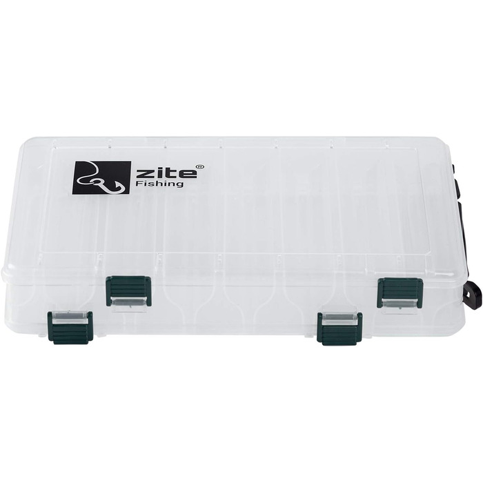 Набір рибальських снастей Zite - 3 предмети 27 см двосторонні - пластикова коробка для наживки, рибальські приманки, жорсткі наживки, коробка 4 л - набір з 3 предметів