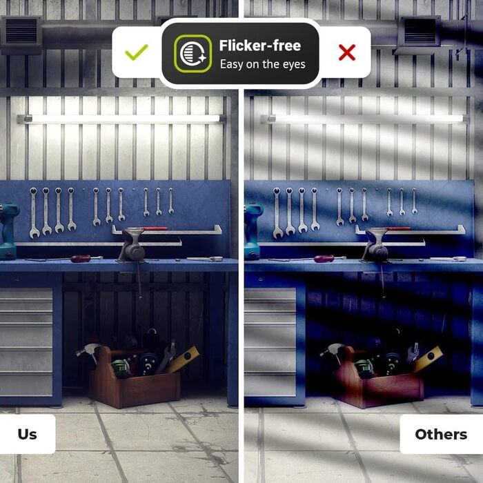 Світлодіодна трубка 150 см - 15,5 Вт 2480 люмен (160 лм/Вт) - 6500K холодне біле світло (840) - без мерехтіння - світлодіодна люмінесцентна лампа T8 G13 замінює 128 Вт - неонову трубку - вкл