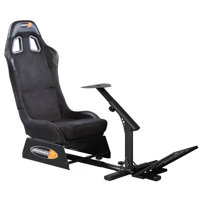 Гоночне крісло Playseat Evolution з алькантари для PS2, PS3, Xbox, Xbox 360, Wii, Mac та ПК, чорна алькантара