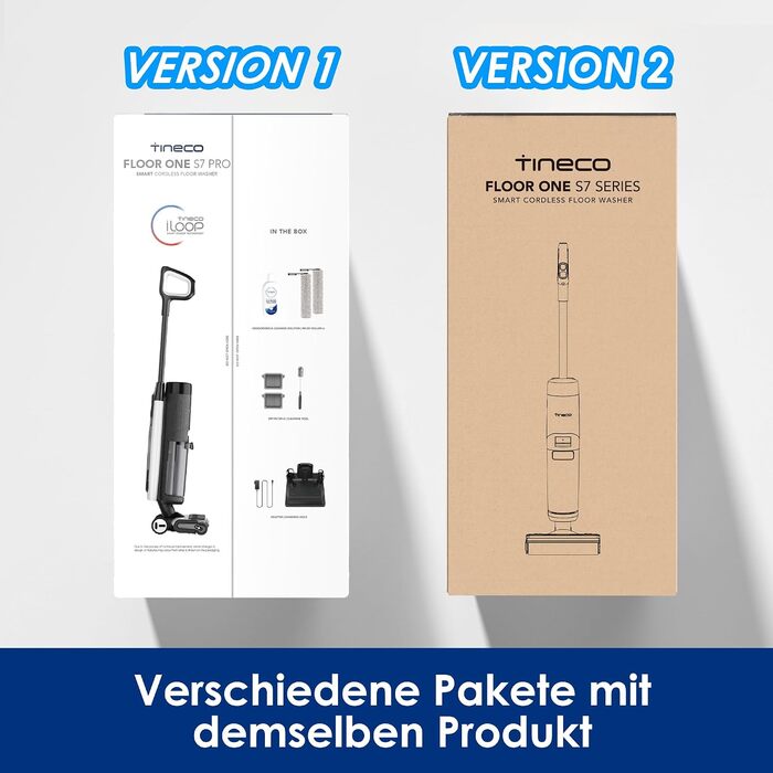 Акумуляторний миючий пилосос Tineco Floor One S7 Pro восо-сухий прибирання, 40 хв роботи, центрифужне сушіння, двостороннє очищення країв, Smart-сенсор, подовжений термін служби батареї, самоочищення, підходить для шерсті тварин