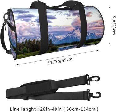Дорожня сумка-циліндр з малюнком національного парку, спортивна сумка для чоловіків та жінок, сумка-мішок, спортивна дорожня сумка