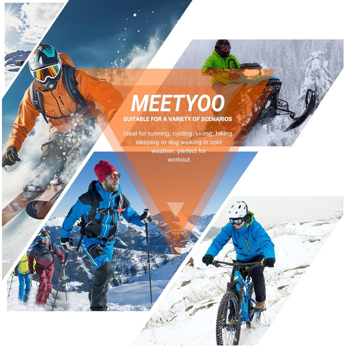 Термобілизна MEETYOO для чоловіків, 1/3 шт., функціональна білизна, лижна білизна, зимовий комплект термобілизни, тепла, м&39яка, дихаюча, для чоловіків, спортивна, чорний сірий синій, розмір L