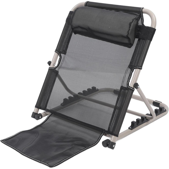 Підйомна спинка ліжка, 6-ступінчаста регульована підйомна спинка ліжка, складна спинка ліжка з підголівником, портативна підйомна спинка ліжка для догляду за пацієнтами, читання, перегляду телевізора, їжі