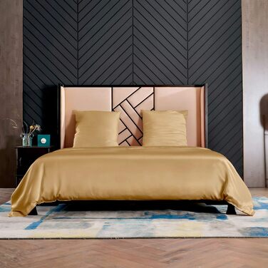 Комплект постільної білизни з 100 шовку THXSILK 4 шт. и, 2 підковдри 155 х 220 см і 2 наволочки 80 х 80 см, шовкова постільна біли