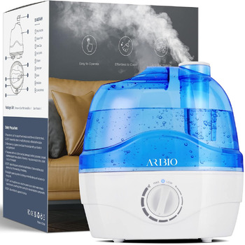 Зволожувач повітря, Зволожувач повітря для спальні 2,2 л з насадкою, що обертається на 360, Тихий на 28 дБ, Автоматичне вимкнення