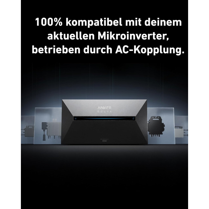 Балконна електростанція з можливістю розширення накопичення енергії, економія до 902 євро, 100 сумісність з мікроінверторами, сонячна потужність 2000 Вт, максимальна потужність до 9,6 кВтгод, встановлення за 6 секунд E1600 AC, 2 AC