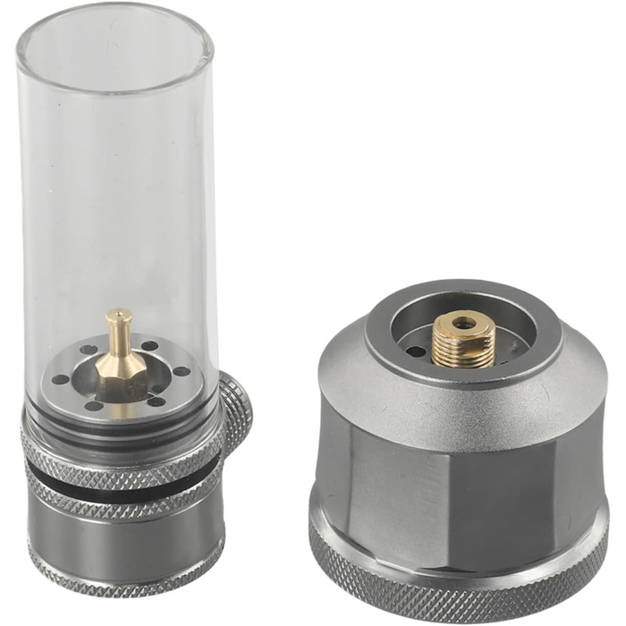 Портативний газовий ліхтар, кемпінгові свічки з порожнім паливним балоном для кемпінгу, походів, риболовлі (газовий ліхтар з баком), 23818L7KL4EX444VEB8R8