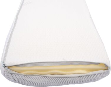 Підтримуюча подушка для шиї Traumschloss Comfort - регульована по висоті, подушка для зняття тиску з в&39язкопружним пінопластовим ядром (RG50) та дихаючим, стійким подвійним в&39язаним чохлом - 30x60 см, 10 см