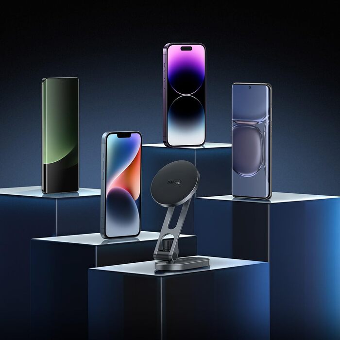 Магнітний металевий тримач для телефону, сумісний з Mag-Safe для iPhone 14, 13, 12 Pro Plus Max Mini, екрану/панелі приладів та це