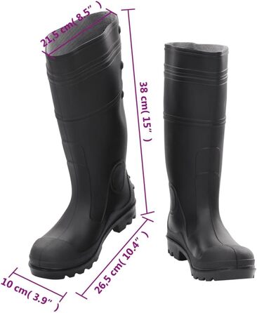 Жіночі гумові чоботи vidaXL, розмір 42 EU