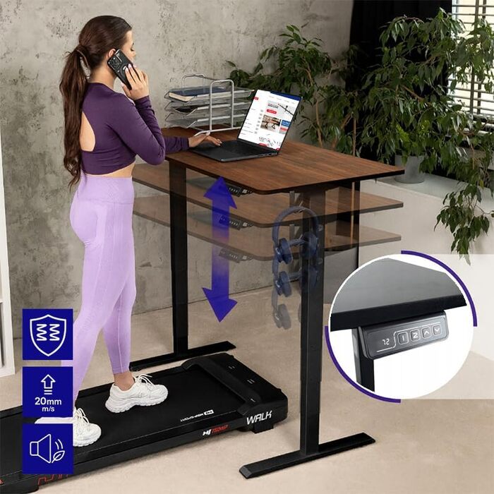 Стіл з регульованою висотою 120 x 60 см, стіл з електричним регулюванням висоти, стіл для роботи сидячи та стоячи, стіл для роботи стоячи, регульований комп&39ютерний стіл, стіл для роботи стоячи, дуб Сонома, Pro Gaming