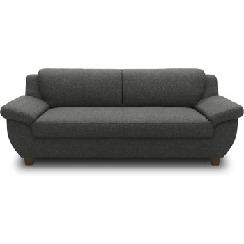 Колекція Панама, 3-місний диван, 3-місний диван, комплект, 3-2-1, антрацит, 207 см, 3-місний антрацит