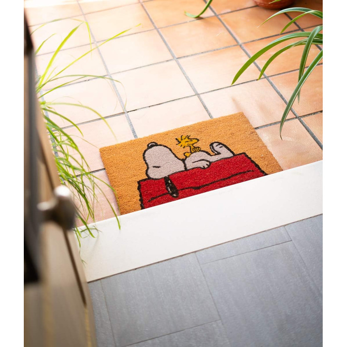 Килимок Grupo Erik Coconut Mat для дверей Peanuts Snoopy Килимок для вловлювання бруду 40x60 см - Peanuts Snoopy Подарунки Мерч