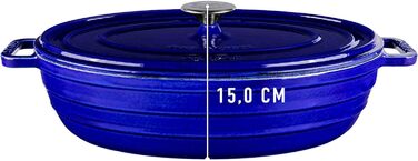 Чавунна жаровня Sally's Alime (Королівська блакитна майоліка)