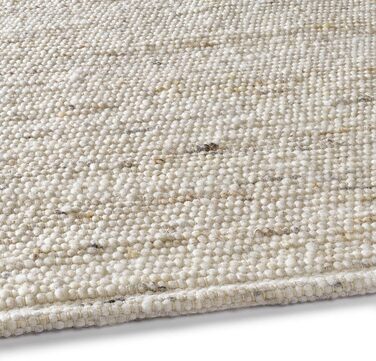 Килим ручної роботи Taracarpet Malmoe Wool у скандинавському стилі заміського будинку Вітальня Їдальня Спальня Доріжка до передпокою Двостороння Бежева 140x200 см Бежева 140 x 200 см (Прямокутна)