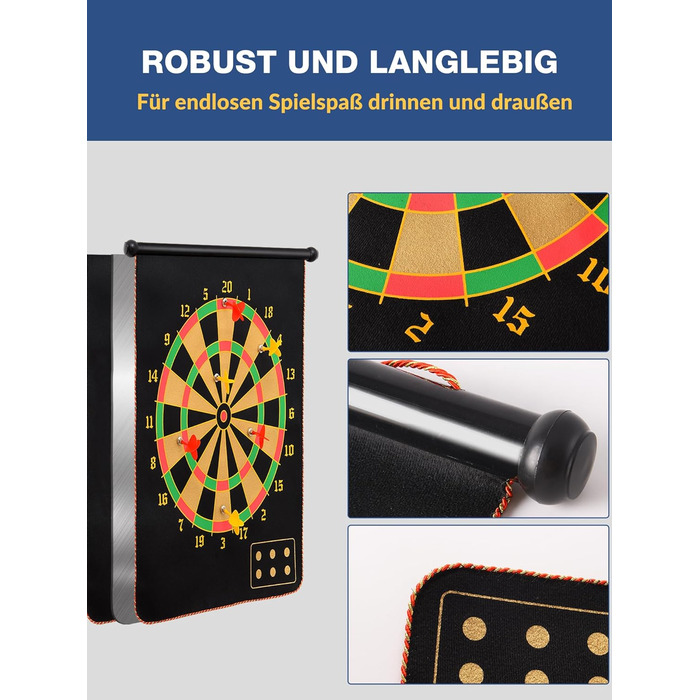 Магнітна мішень для дартсу BATURU для дітей віком від 4 років, двостороння магнітна мішень для дартсу з 12 безпечними дротиками, подарунок для хлопчиків на дні народження та Різдво, ігри в приміщенні/на вулиці